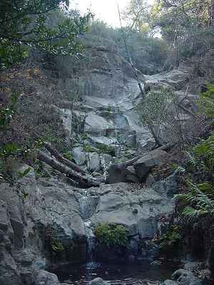 The cascade like falls (Sycamore Canyon Falls)